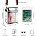 Miniatyrbild 3 av 5: Genomskinlig Crossbody-väska godkänd, justerbar axelrem
