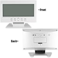 Miniatyrbild 8 av 9: Bordsur, LCD-display Digital Sound Sensor Klocka Bordslarmklocka med Smart Nattljus och Snooze Tid/Kalender/Temperatur Display(Silver)