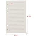 Miniatyrbillede 3 af 5: A6 Binder/Planner Refill Paper - 6-Hul, 80 Ark, Linjeret