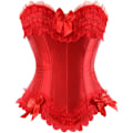 Miniatyrbillede 1 af 3: Korset Satin Push UP Corsage Top