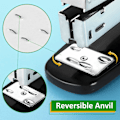 Miniatyrbilde 5 av 5: Heftemaskiner med skrivebordsheftemaskiner for kontorrekvisita (1 pakke, svart)