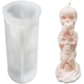 Miniatyrbillede 1 af 5: 3D Kranie Lys Form Kolonne Halloween Silikoneform