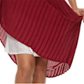 Miniatyrbilde 2 av 5: Kvinners Plissert Skjørt. Høy Midje Swing Boho Plissert Skjørt Casual Chiffon Elastisk