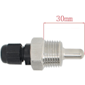 Miniatyrbilde 2 av 3: Termometerbrønn i rustfritt stål - 1/2 tommers nedsenkingsbrønn for termoelement (30 mm)