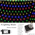 Miniatyrbillede 4 af 6: LED Net Lys Jule Mesh Lys, Træ Warp Fe Lys Udendørs Hængende Lyskæde til Jul, Halloween, Have, Gangsti, Buske