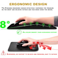 Miniatyrbillede 3 af 5: Ergonomisk musemåtte håndledsstøtte 13 X 8 tommer, sort design