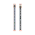 Miniatyrbillede 2 af 5: For Fitbit Luxe Justerbar Elastisk Nylon Urrem OVR Pink Sand