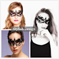 Miniatyrbilde 3 av 5: Blondert Masquerade Maske Elastisk, Passer for Voksne, Mykt og skånsomt materiale, Spesielt for