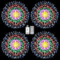 Miniatyrbilde 1 av 6: 4 stk 225LED Starburst Lyskjede Jul Halloween Lys Batteridrevet Farge Hengende Fe Lys Med Fjernkontroll Timer Juledekorasjon
