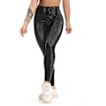 Miniatyrbild 2 av 5: Kvinnors Leggings i konstläder Byxor PU Elastiskt formande höft