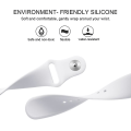 Miniatyrbillede 4 af 5: Til Fitbit Versa 2 / Fitbit Versa Lite Solid Color Silikonurrem TRS White