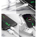Miniatyrbilde 4 av 5: USB C 3.1 Gen 2-kabel. 10 Gbps dataoverføringskabel 0,5 fot