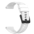 Miniatyrbillede 2 af 5: For Garmin Instinct 2 22mm Solid Color Silicone Watch Band RDS White