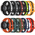 Miniatyrbillede 4 af 5: Til Garmin Forerunner Sq2 20mm Butterfly Spænde To-farvet Silikone Urrem CSX Black-White