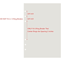 Miniatyrbillede 4 af 5: A6 Binder/Planner Refill Paper - 6-Hul, 80 Ark, Linjeret