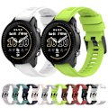 Miniatyrbillede 3 af 5: For Garmin Instinct 22mm Solid Color Silicone Watch Band UQO Black
