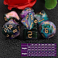 Miniatyrbild 2 av 4: Tärningssats - Polyhedral tärningar för Dungeons and Dragons (7 st)