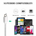 Miniatyrbilde 5 av 5: Android-lader Micro USB-kabel 2-pak 6FT hurtigladekabel