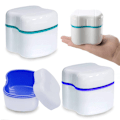 Miniatyrbillede 1 af 5: Denture Bath Case Cup - gennemsigtig boks til proteser (2-pak)