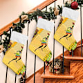 Miniatyrbild 4 av 7: Julklapp, personliga julklappsstrumpor set om 2 Indiska Kvinna 45,7 cm Julstrumpor Hängande Ornament Eldstad för träddekoration