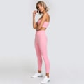 Miniatyrbillede 3 af 5: Kvinde træning sæt 2 stykker dragter Højtaljede Yoga Leggings med stræk