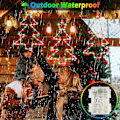 Miniatyrbilde 4 av 5: Julevindulys 3-pak batteridrevne LED-trelys 8 moduser timer