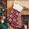 Miniatyrbillede 1 af 7: Jule-Strømpe, Personlige Jule-Strømper 2-pakning Jule-Rød Buffalo Plaid 45,7 cm Jule-Strømper Hængende Ornament Pejs til Træ