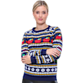 Miniatyrbilde 2 av 5: Festive julegensere for kvinner UK langærmet alvesweatshirt