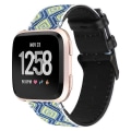 Miniatyrbillede 1 af 5: For Fitbit Versa Etnisk Stil Ægte Læder Watch Band LEQ Rural