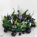 Miniatyrbillede 3 af 5: Sorte julekugler 20 stk. 3,15 tommer juletræ dekoration ornamenter til