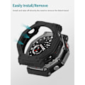 Miniatyrbild 5 av 5: Skal för Amazfit T-Rex 3, TPU Skyddsskal, Lätt att Installera, Fallsäkert, Reptåligt, Skyddsskal för Amazfit T-Rex 3 Smartwatch (Svart) Svart