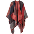 Miniatyrbillede 1 af 5: Dame Vinter Poncho Cape Oversized