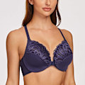 Miniatyrbild 4 av 4: Kvinnors Racerback Front Closure Full Coverage Ovadderad Plus Size Bygel BH