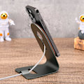 Miniatyrbilde 5 av 5: Naturlig trestativ for Apple MagSafe-lader, ekte valnøtttre-feste for MagSafe-lader kompatibel med iPhone 16/15/14/13/12-serien, grå