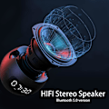 Miniatyrbild 4 av 7: Smidig Bluetooth-högtalare med HD-ljud, dubbel väckarklocka med humanaktiverad för sovrum, RGB-lampor, uppladdningsbart batteri, upp till 8 timmar