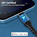 Miniatyrbild 5 av 5: USB C till Lightning-kabel. [Mfi-certifierad] 10Ft Iphone