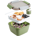 Miniatyrbild 1 av 5: 52 OZ Salladsbehållare Lunchbehållare, BPA-fri, 3 fack