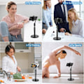 Miniatyrbilde 4 av 5: Mobilholder, Lat Mobilholder, Justerbar Høyde og Vinkel for Mobiltelefon, Egnet for Kontor, Fritid, Forretninger, Hjem Fleksibel Universal