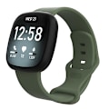 Miniatyrbillede 1 af 5: Til Fitbit Versa 3 / Sense Silikone Urrem FDL Dark Green