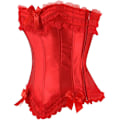 Miniatyrbillede 2 af 3: Korset Satin Push UP Corsage Top