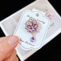 Miniatyrbilde 5 av 5: 2 muslimske brosjer, Alloy Crystal Corsage, Cross-Border