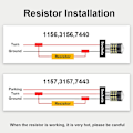 Miniatyrbillede 2 af 5: 50W 8 ohm belastningsmodstande til LED-pærer - Fix Hyper-Flashing (4 stk.)