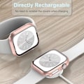 Miniatyrbild 5 av 5: [3-pack] Skal för Apple Watch 40mm SE Serie 6 Serie 5 Serie 4 med Härdat Glas Skärmskydd, Hård PC Skyddande Stötfångare och Ultratunn Framsida C