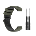 Miniatyrbild 2 av 4: För Garmin Forerunner 735xt Silikon Sport Tvåfärgad Klockarmband JGP Amygreen-Black