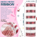 Miniatyrbillede 2 af 5: Deco Mesh Bånd, 10 tommer x 30 Fod Hver Rulle Metallic Folie Mesh Bånd til