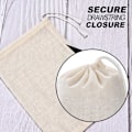 Miniatyrbilde 3 av 5: 50 stk Musselinposer Bomull Snøretrekkposer Sachet Bag for Hjem