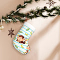 Miniatyrbild 7 av 8: Monkey Banana Palm Leaves Julstrumpor 17,7 tum, Mjuka Julstrumpor Klassiska Presentbehållare för Festlig Semesterbrask Dekorationer Familj