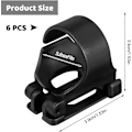 Miniatyrbillede 2 af 5: 6 stk. Sort Snorkel Clip - Universal Snorkel Holder Clip til dykning