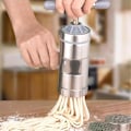 Miniatyrbillede 4 af 5: Manuel pastamaskine i rustfrit stål Press Pastamaskine Vevskærer Frugt Juicer Køkkengrej Til fremstilling af spaghetti