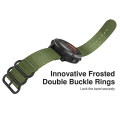 Miniatyrbillede 4 af 5: Til Garmin Fenix 3 / 5x Universal 26mm Tre-rings Nylon Urrem CWP Army Green